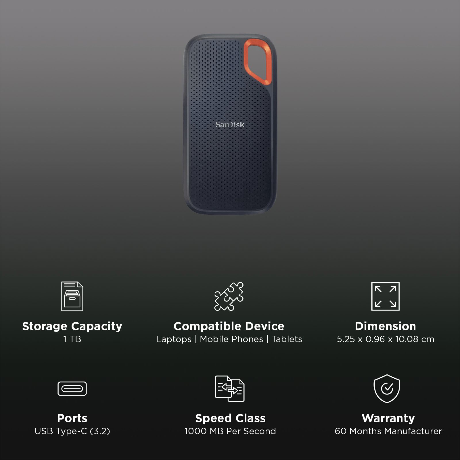 Buy SanDisk Extreme 2TB USB Type-C (3.2) Gen 2 Portable Solid